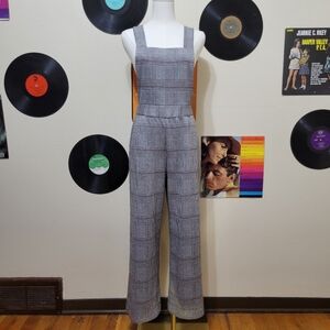 Love, Fire | Plaid Suspender Jumpsuit